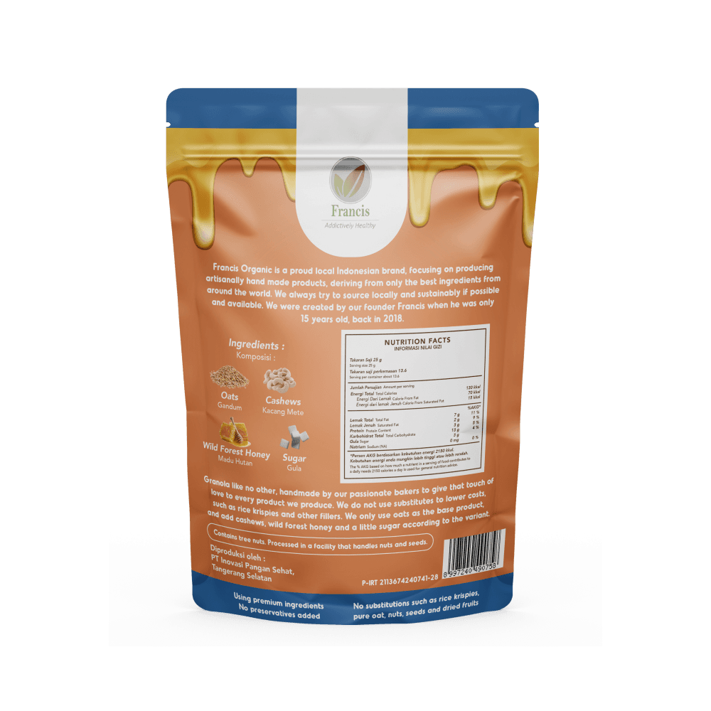 Francis Honey Cashew Granola 340g — image 2